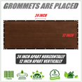 thumbnail image 4 of ColourTree 8' x 12' Brown Fence Screen Privacy Screen & Commercial Grade 170 GSM & Heavy Duty - 3 Years Warranty - Cable Zip Ties Included, 4 of 5