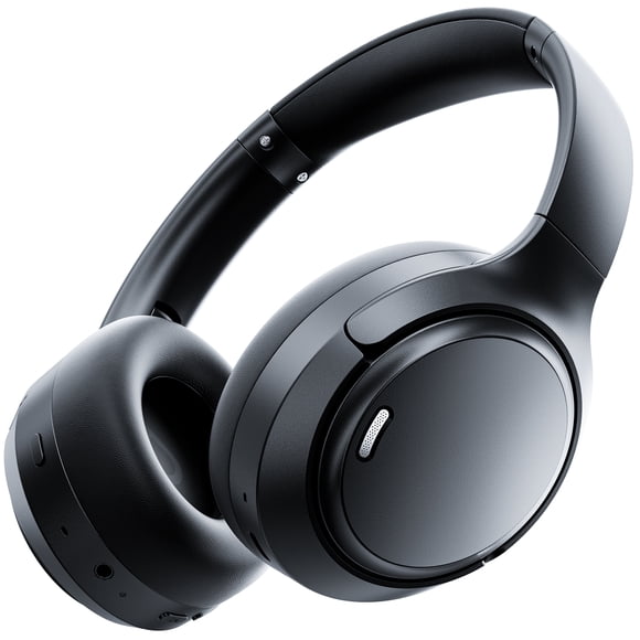 Hybrid Active Noise Cancelling Headphones,Wireless Bluetooth Headphones with Hi-Res Audio,120H Playtime Over Ear Bluetooth Headphones Foldablewith 6 ENC Clear Mic,ANC Headphone for Travel Home Office