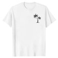 thumbnail image 3 of Pisexur Shirts for Man T Hommes Mode Décontractée Imprimé Col Rond Pull T-Shirt Manches Courtes Blouse Blanche,S Chemises de Golf Hommes & Chemises Hommes, 3 of 6