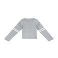 thumbnail image 4 of Pull pour Femmes Manches Longues Col Tricoté Cœur Ample Fête de Rue Chemise Décontractée Rose TG, 4 of 5
