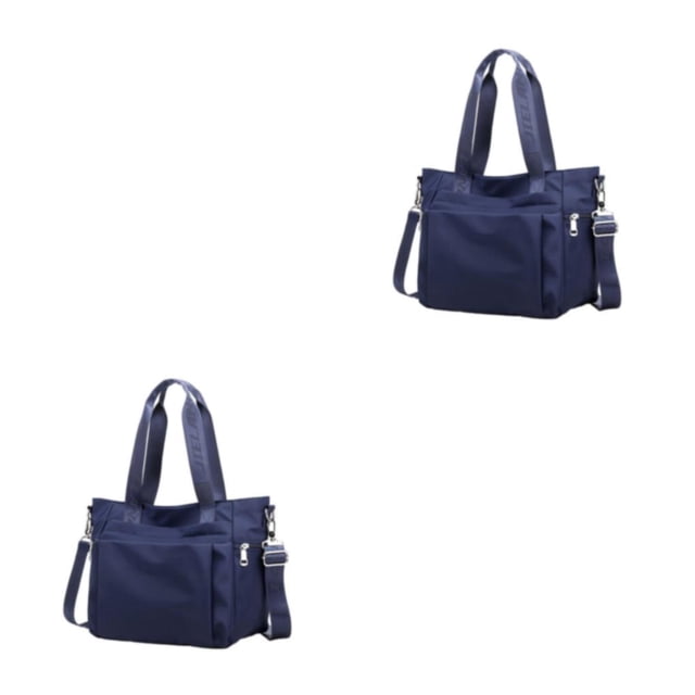 Wweixi 1/2/3 Sac Fourre-Tout Durable pour Femmes - Imperméable et Résistant à l'Usure, Multiples Poches, Bleu, 2 Pcs