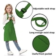thumbnail image 3 of TOPTIE Kids Aprons with Pocket & Adjustable Strap, Child Chef Bib Apron for Kitchen Cooking Baking Painting-Kelly Green-XXL, 3 of 8