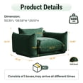 thumbnail image 2 of The Magic Home Canapé Sectionnel Modulaire en L en Chenille pour Plancher, Vert, 2 of 12