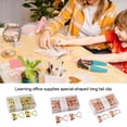 thumbnail image 3 of Baohd 1/2/3/5 12x Documents In Order - Metal Binder Clips For Elliot Folder Widely Shape Metal Binder Clips Love - Rose gold 1 Pc, 3 of 6