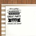 thumbnail image 2 of Printtoo Personalized Violet Self Inking Getting Married Favor Stamp Custom Wedding Favor Rubber Stamper-60 x 40 mm, 2 of 6