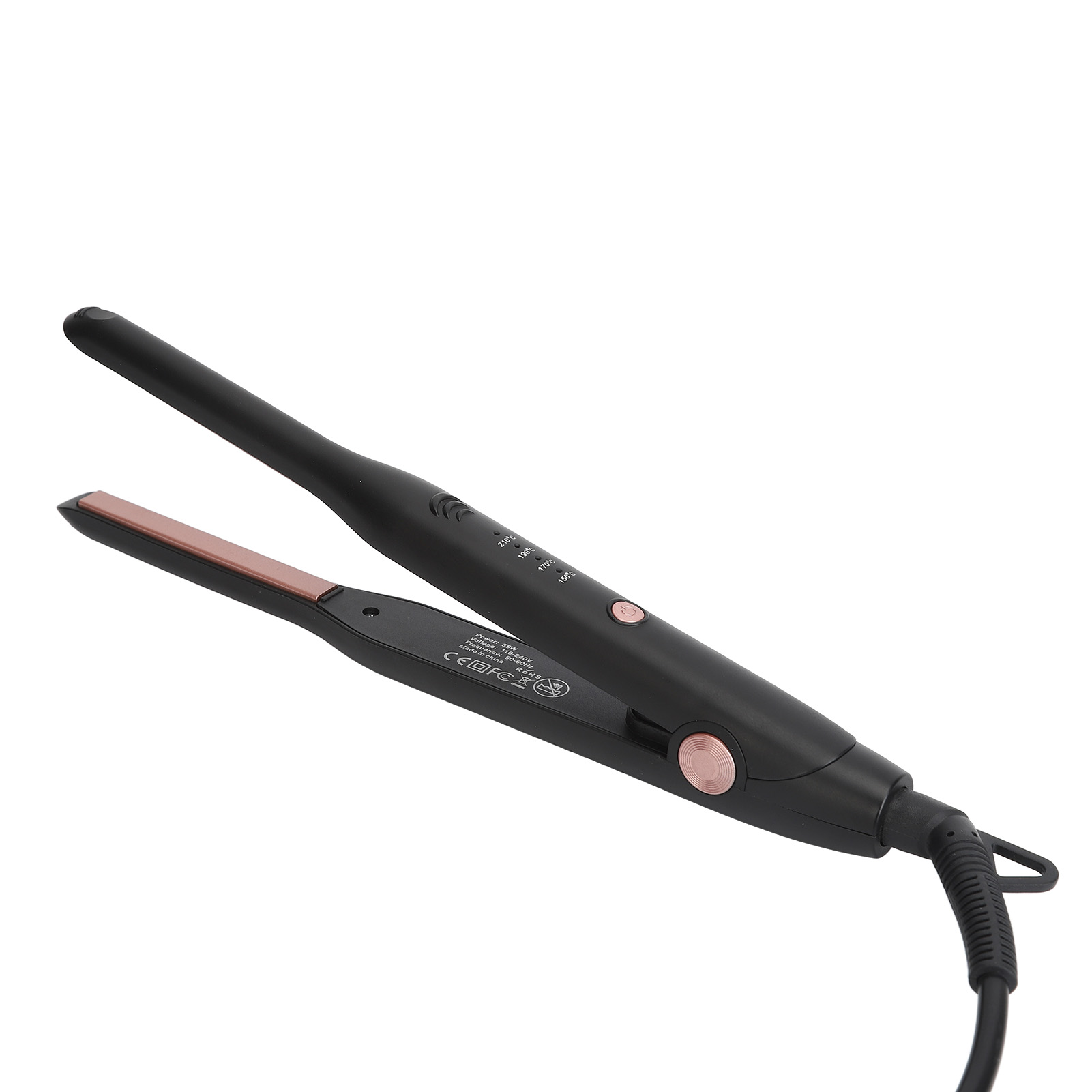 Narrow Hair Straightener Short Hair Curler for Men 4 Gears Temperature Control Ceramic Heating Electric Hair Iron 110-240V