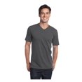 thumbnail image 1 of District Young Mens Concert V-Neck Tee Shirt, Charcoal Medium, 1 of 2