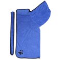 thumbnail image 4 of <p>Dog Bath Towel, Convenient Adjustable Pet Absorbent Bathrobe Durable With Belt For Home For Pet</p>, 4 of 7