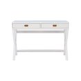 thumbnail image 3 of Linon Peggy Wood Two Drawer Writing Desk in White, 3 of 20