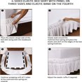 thumbnail image 3 of EIGTHTAIL Ruffled Grey King Size Bed Skirt  Dust Ruffle for King Bed with 15” Drop  Soft and Solid Microfiber  Classic Style  California King  Silver Gray Bedskirts, 3 of 6