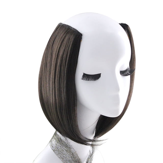 EGNMCR Perruques Cheveux Humains 1 Pce 2 Extensions de Cheveux à Clip Perruque Lisse pour Fille Cheveux wi g