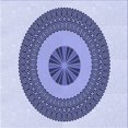 thumbnail image 1 of Ahgly Tapis d'Intérieur Lavable en Machine Carré Transitionnel Bleu Ciel, 4 Pieds Carré, 1 of 7