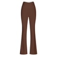 thumbnail image 4 of Timegard Workout Legging for Women High Waist Slim Fitting Bell Bottom Basic Yoga Trousers Solid Color, 4 of 4