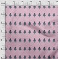 thumbnail image 2 of oneOone Viscose Chiffon Light Pink Fabric Tree & Geometric Block Sewing Craft Projects Fabric Prints By Yard 42 Inch Wide, 2 of 4