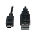 thumbnail image 1 of Eaton Tripp Lite Series Universal Reversible USB 2.0 Cable (Reversible A to 5Pin Mini B M/M), 6 ft. (1.83 m) - USB cable - mini-USB Type B (M) to USB (M) - USB 2.0 - 6 ft - molded - black, 1 of 4