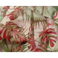 thumbnail image 5 of oneOone Silk Tabby Red Fabric Leaves Craft Projects Decor Fabric Printed By The Yard 42 Inch Wide, 5 of 5