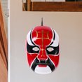 thumbnail image 4 of Masque d'Opéra Chinois en Pulpe de Papier Rouge pour Décoration Murale et Fête, 4 of 9