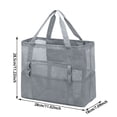 thumbnail image 2 of Extra Large Mesh Travel Organizer Bag Lightweight Foldable Storage Sack For Beach Pool Swim Accessories Towels And Gear, 2 of 4