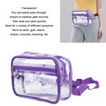 thumbnail image 4 of Waterproof PVC Clear Sling Bag, Transparent Large Capacity Adjustable Strap Chest Waist Pack For Sports Travel, 4 of 8