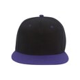 thumbnail image 2 of Top Headwear Flat Bill Adjustable Snapback Cap - Black/Purple, 2 of 2