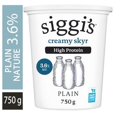 siggi's Plain Skyr Yogurt, High Protein, 3.6%, 750g