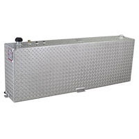 RDS Tanks Liquid Transfer Tank 71083 DOT Approved; Gasoline or Diesel; 45 Gallon Capacity; Rectangle; Diamond Tread; Aluminum; Used For Transferring Fuel To Automobiles/Boats/4-Wheelers/Generators