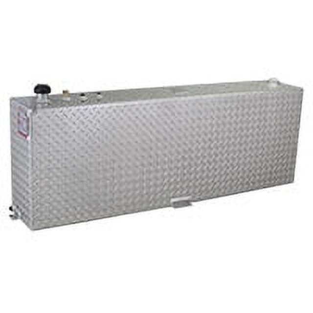 RDS Tanks Liquid Transfer Tank 71083 DOT Approved; Gasoline or Diesel; 45 Gallon Capacity; Rectangle; Diamond Tread; Aluminum; Used For Transferring Fuel To Automobiles/Boats/4-Wheelers/Generators