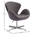 thumbnail image 2 of Lacey Modern Swivel Lounge Chair with Hydraulic Lift, 2 of 2