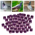 thumbnail image 2 of kurtrusly 100Pcs 2022 Aluminium Colombe Pigeon de Course Pied Anneaux 8mm Violet, 2 of 8