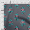 thumbnail image 1 of oneOone Cotton Poplin Fabric Leaves & Floral Block Decor Fabric Printed BTY 56 Inch Wide, 1 of 4