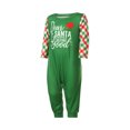 thumbnail image 2 of ITFABS Christmas Family Pajamas Set, Letter Print Tops+Lattice Pants/Romper, 2 of 9
