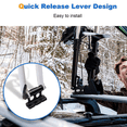 thumbnail image 3 of 2X Bicycle Rack Car Roof-Top Mount Racks Road Bike Carrier Front Fork Quick Release Fixed Clip Parking Rack Bracket,2set x Bike Fork Mount,Black, 3 of 8