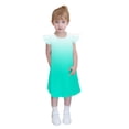 thumbnail image 4 of Huvoen Robe Mignonne pour Petites Filles Nouvelle Robe pour Tout-Petites d'Été à Manches à Volants Tenue de Soleil pour Enfants Robe Décontractée pour Fillette Vert 9 Ans, 4 of 8