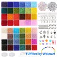 thumbnail image 1 of LotFancy 40000Pcs Glass Seed Beads for Bracelet Making Kit, 2mm Small Beads for Jewelry Making, 1 of 8