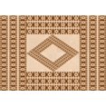 thumbnail image 1 of Ahgly Company Machine Washable Indoor Rectangle Transitional Mahogany Brown Area Rugs, 6' x 9', 1 of 7