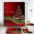 thumbnail image 4 of mmirethe Polyester Rustproof Eyelets Shower Curtain Durable And Long-lasting Water Repellent--- 90gsm F 3-piece, 4 of 6