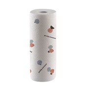 Amzcrzy Disposable Cleaning Towel 1 Roll, Disposable Cleaning Cloths Roll Multipurpose Heavy Duty Printed Towels Paper Non-Woven Disposable Dish Cloth Home Nonstick Wiping Rags Kitchen Washcloth