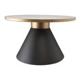 thumbnail image 3 of TOV Furniture Richard Table Basse Transitionnelle en Marbre de 16,5 Po H, Blanc, 3 of 5