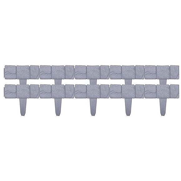 Garden Garden Fence Border Plastic Stone Effect Flowerbed Grass Lawn Plant Decorative Edging Panels