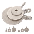 thumbnail image 1 of Shisuyan 9pcs Stainless Steel Plate Gong Targets Metal Target with Hole For Range Practice Ideal For Competition And Training Silver, 1 of 9