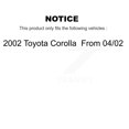 thumbnail image 2 of Transit Auto Front Rear Disc Brake Rotors Ceramic Pads and Drum Kit for Car 2002 Toyota Corolla From 04 02 K8T-103649, 2 of 11