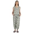 thumbnail image 1 of Moomaya Ensemble de Nuit en Rayonne Imprimée pour Femmes Pyjama à Entrejambe Bas 2 Pcs Tenue de Détente, 1 of 7