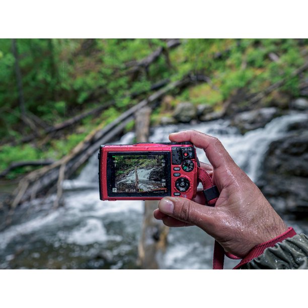 Olympus Tough TG-6 Waterproof Camera (Red) New - Wi-Fi with Extra