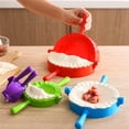 thumbnail image 4 of Binwennn Strictly Dumpling Ravioli Set Heart Shape Ravioli Kitchen Manual Dumpling Tool Large Red Dumpling Household Food Grade Dumpling Clamp, 4 of 7