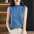 thumbnail image 2 of 2025 Gilet à Demi-Col Roulé pour Femmes Gilet Chandail Surdimensionné Robe pour Femmes Sans Manches Chandail de Base Chemise Gilet Chandail pour Femmes Robe Gilet Chandail pour Femmes Cardigan Sans Manches Chandails Menthe Mignon Chandail, 2 of 6