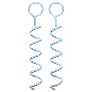 CIMAXIC 2pcs Pet Tie-Out Stake Dog Pulling Rope Fixing Rod Outdoor Pet Spiral Stake,11.81"X2.17"X2.17"