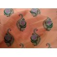 thumbnail image 4 of oneOone Cotton Silk Fabric Leaves & Floral Block Decor Fabric Printed BTY 42 Inch Wide, 4 of 4