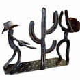 thumbnail image 2 of Todaioua Western Cowboy & Cactus Statue Wine Rack - Black Modern Single Wine Bottle Holder Countertop for Bar Kitchen Table Decor, Small Decorative Bottle Holder Rack, 2 of 3