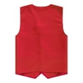 thumbnail image 2 of Haitryli Gilet de Bénévole pour Enfants Gilet d'Activité Costume Couleur Unie Sans Manches Fête Activités Uniforme d'Équipe Rouge G, 2 of 7