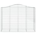 thumbnail image 2 of vidaXL Arched Gabion Baskets 6 pcs 200x50x140/160 cm Galvanised Iron, 2 of 4